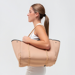 Flap Crossbody + Everyday Tote - Tan