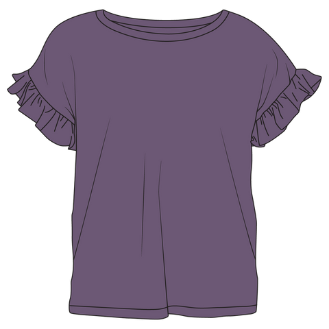 Elmerial Bamboo Ruffle Tee