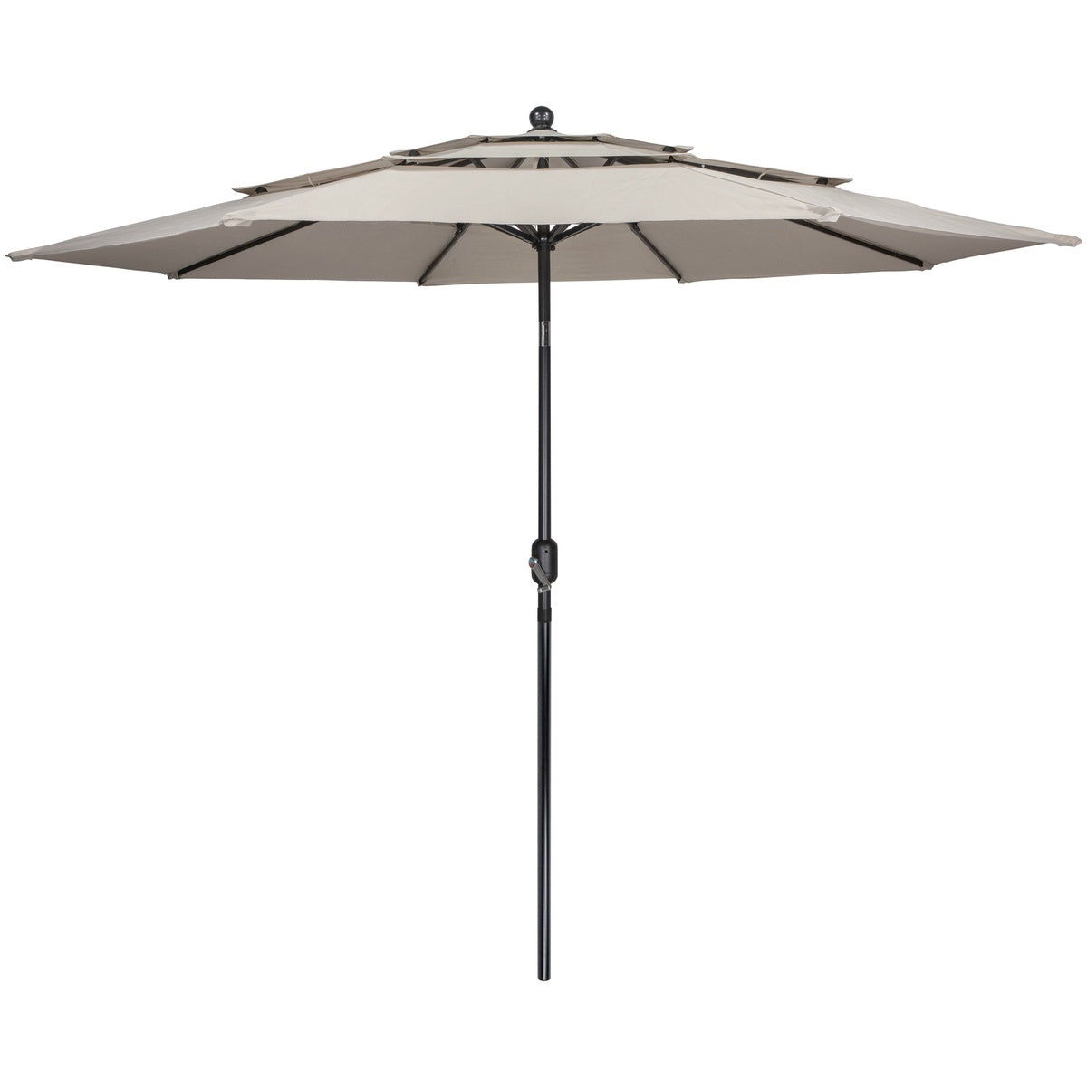  Northlight 9.75ft Outdoor Patio Market Umbrella With Hand Crank and Tilt  Beige - Default Title - Bonton