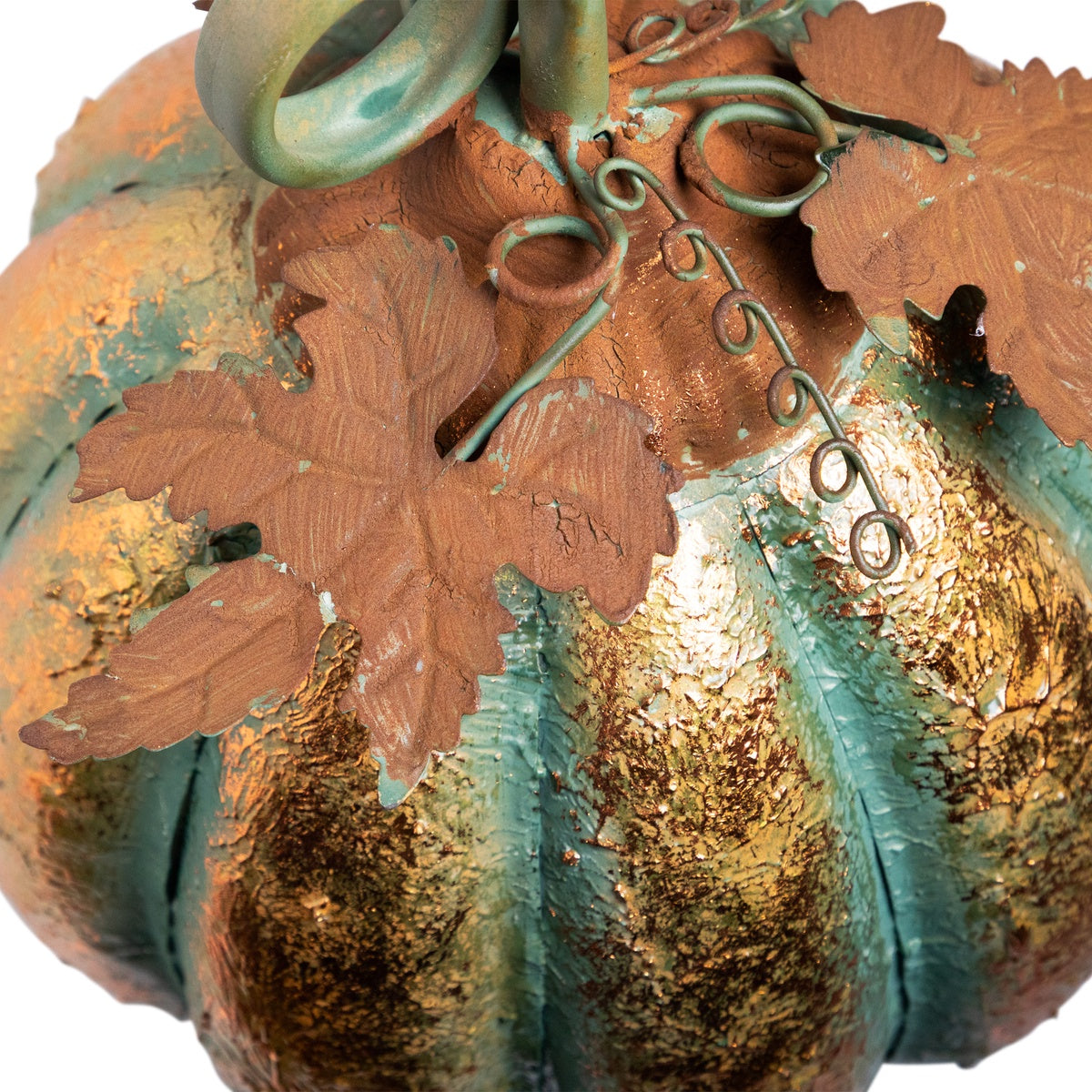  Northlight Autumn Harvest Pumpkin Metal Decoration - 13