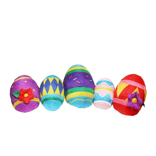 Inflatable Lighted Easter Eggs Outdoor Decoration - 10'