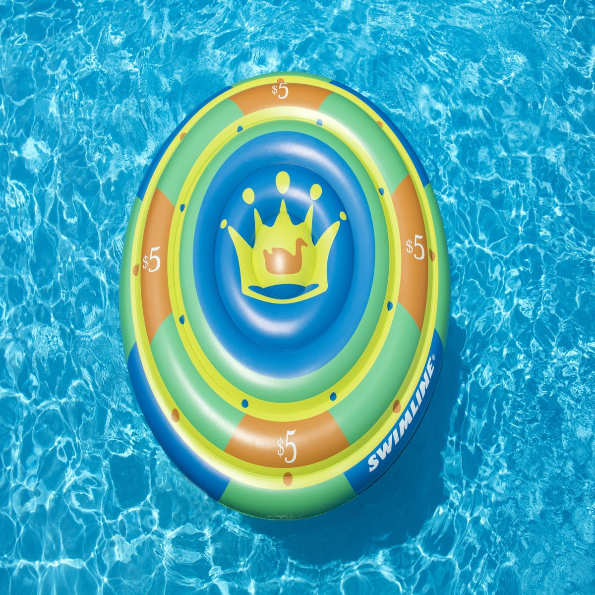  Swim Central Inflatable High Roller Chip Island Lounge Pool Float Ages 13 and Up - 60