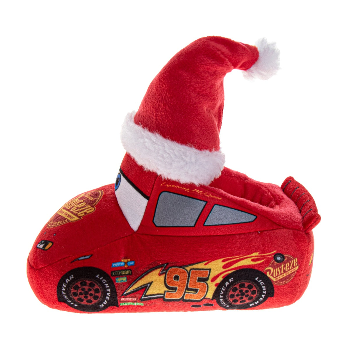 Josmo Disney Cars Boys' Dual Size Slippers (Sizes 5–1, Toddlers) - 5-6 - Bonton