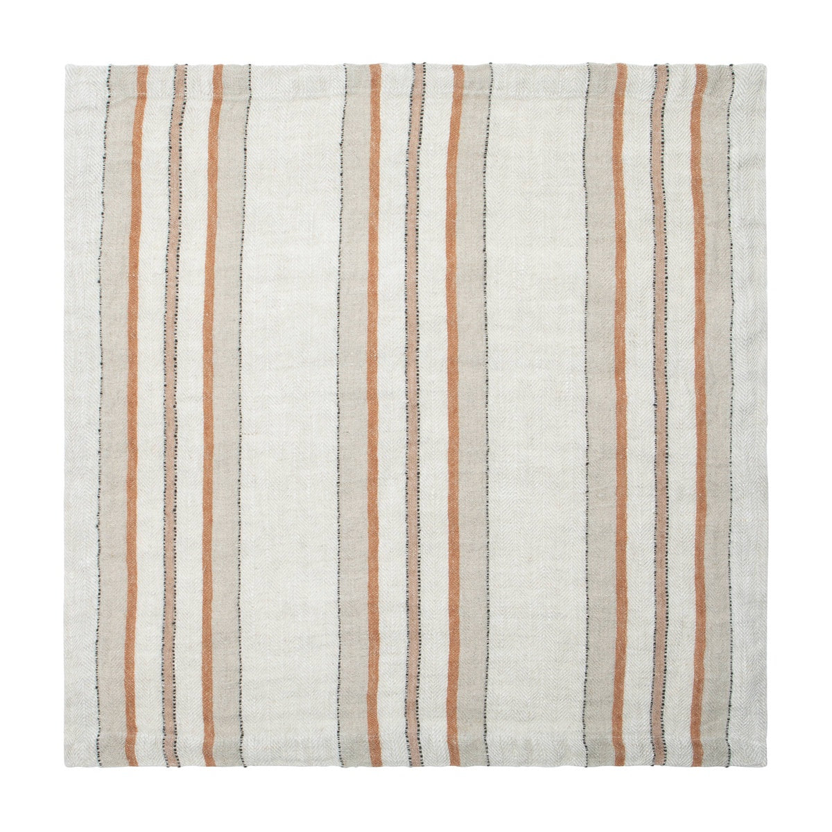  Caravan Trio Stripe Napkins 20x20 - Set of 4 - Natural Olive - Bonton