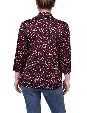3/4 Sleeve Two-Fer Top