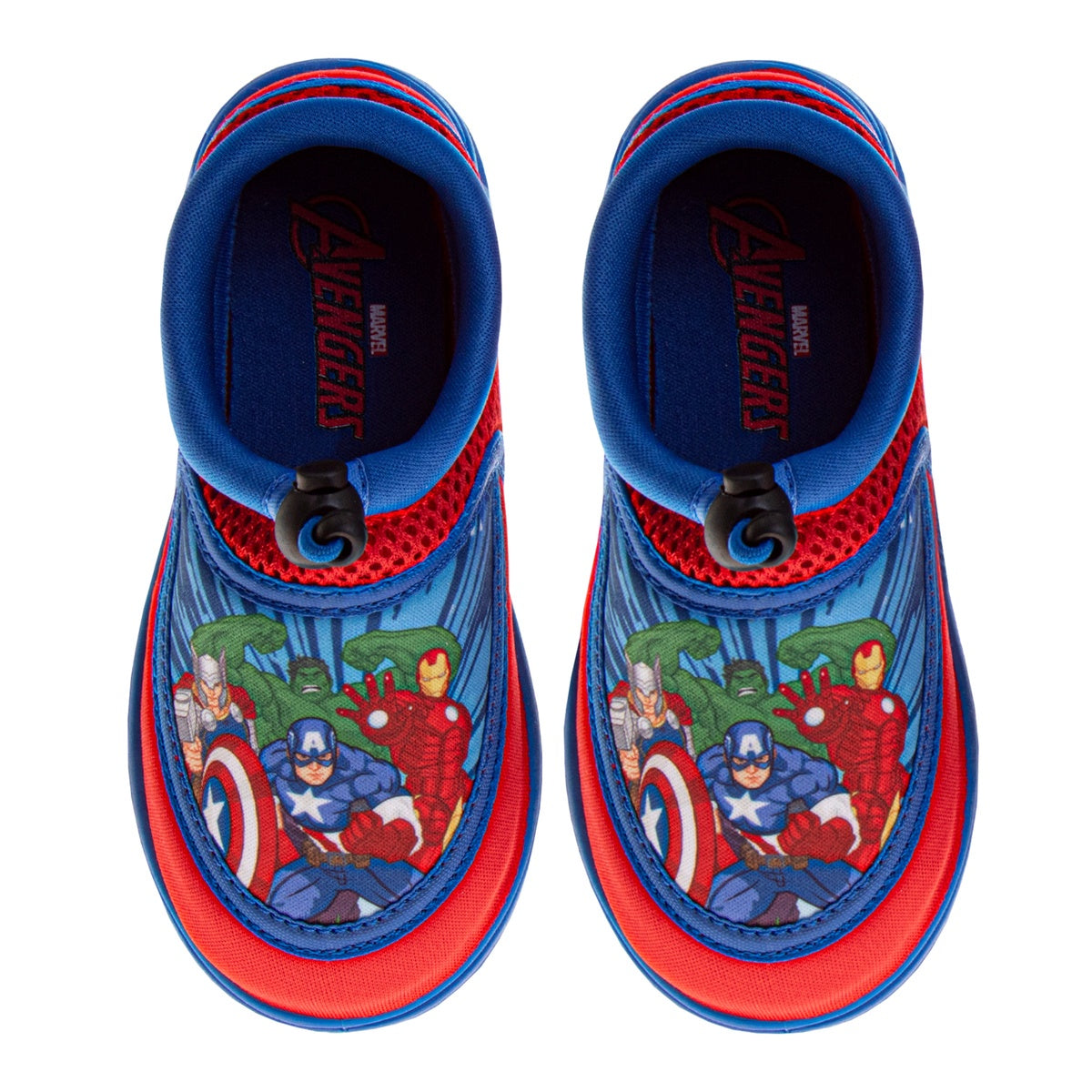  Josmo Josmo the Avengers Boys/Girls Water Shoes - Spiderman Ironman Captain America Hulk Thor Pool Aqua Socks Slip on Quick Dry (5-10 Toddlers/11-12) - 5-6 - Bonton