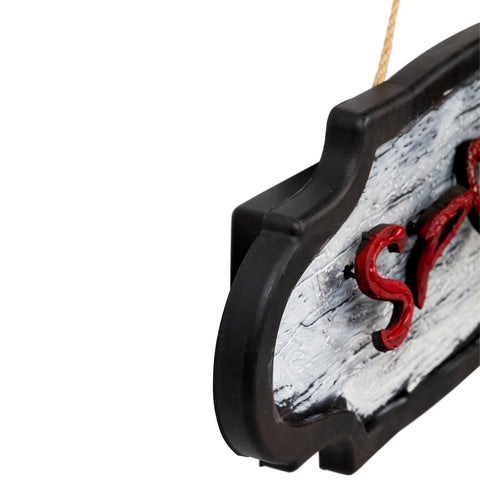 20.5" Red and Gray Animated 'Spooky' Halloween Sign