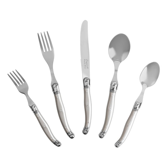 20-Piece Laguiole Flatware Set, Service for 4, Pewter