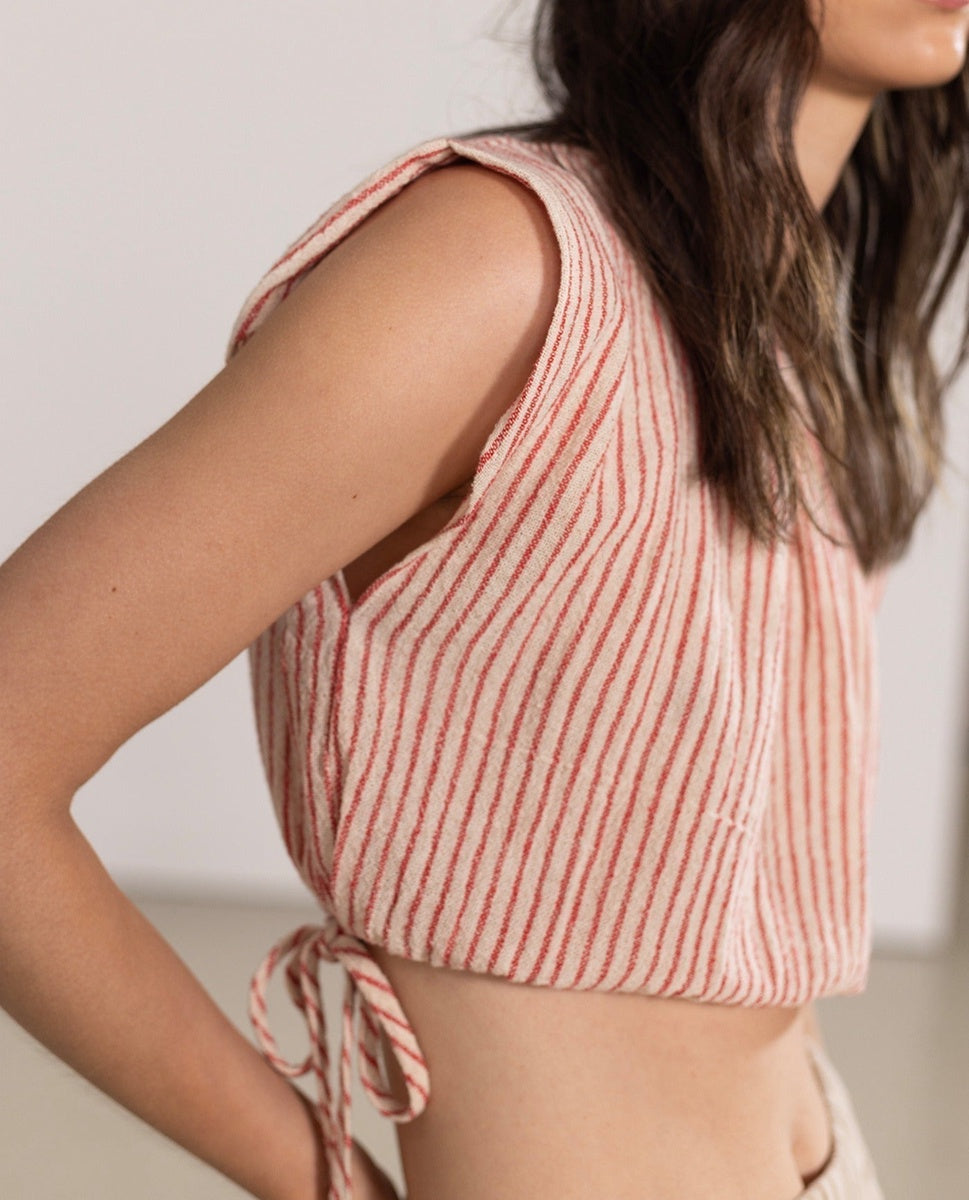  Gottex Beach Life Cover Up Crop Top - GOTTEX BEACH LIFE RED - Bonton