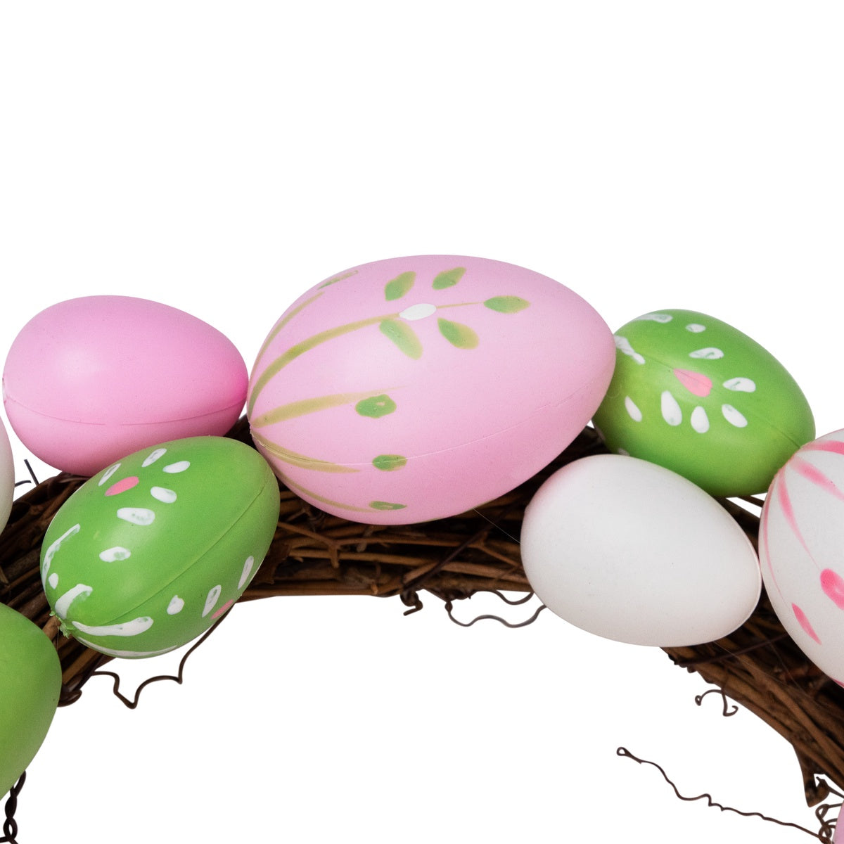  Northlight Easter Egg Grapevine Wreath - 10