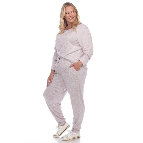 Plus Size 2 Piece Lounge Set