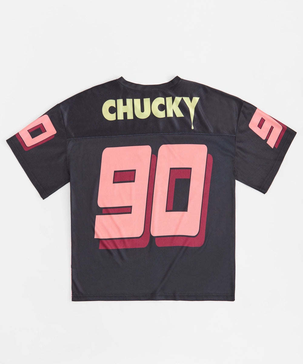  Reason Clothing Chucky Wanna Play Football Jersey - Black - BLACK - Bonton