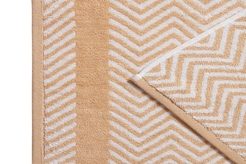 Kathy Ireland 6 Piece Chevron Jacquard Towel Set With Lets Dry