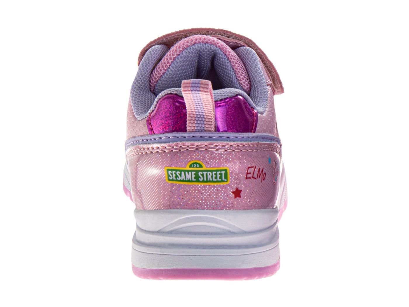  Josmo Sesame Street Girls Abby and Elmo Toddler Hook and Loop Lightup Sneakers - 7 - Bonton