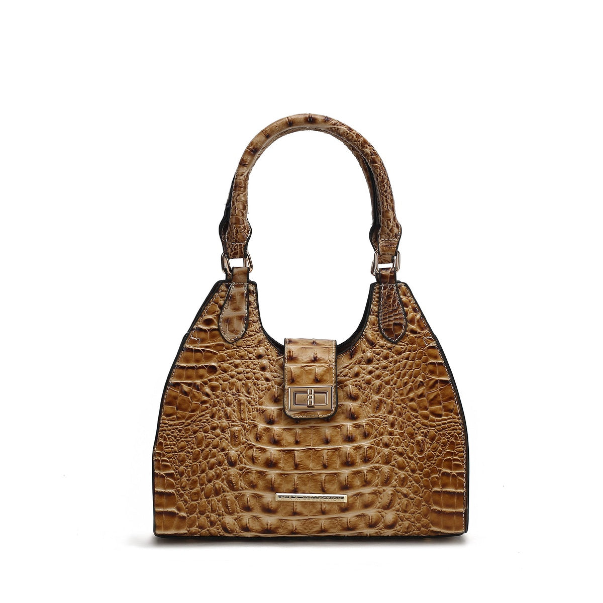  MKF Collection Ava Crocodile Tote Bag - Croco Cognac - Bonton