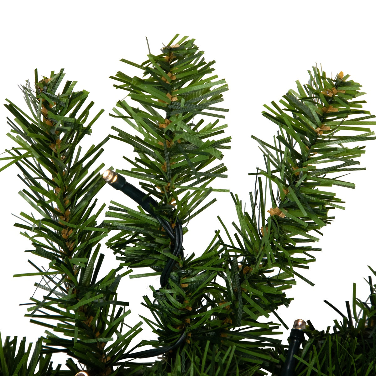  Northlight Pre-Lit B/O Canadian Pine Christmas Double Wreath - 36