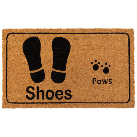 Shoe Prints and Paw Prints Doormat 18" X 30"