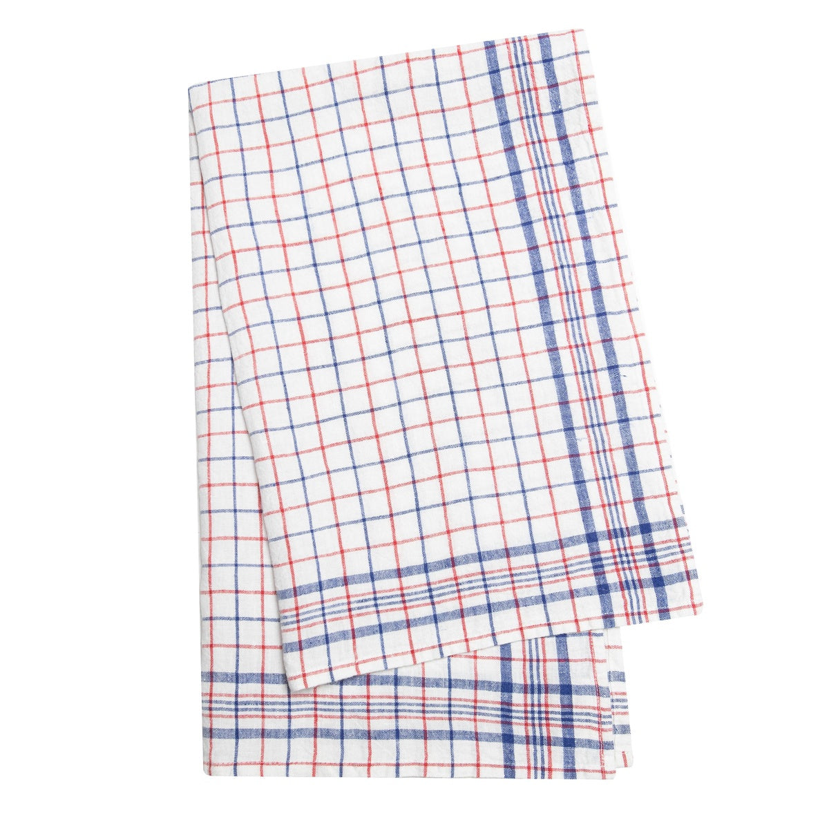  Caravan Bistro Tea Towel 20x30 - Blue & Red - Set of 2 - Default Title - Bonton