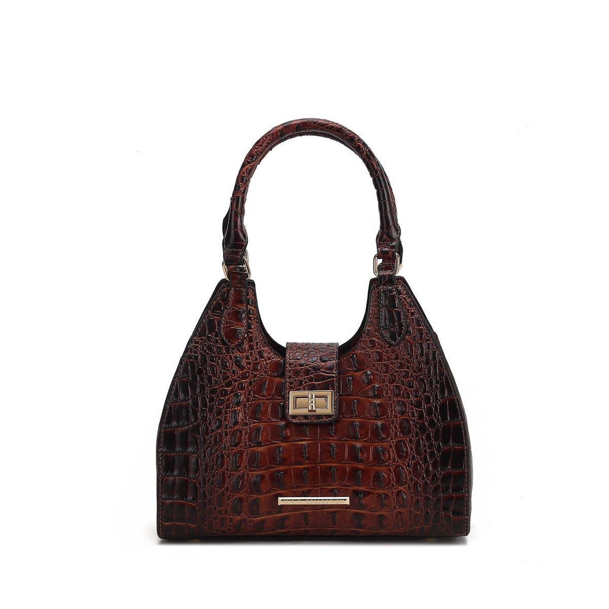  MKF Collection Ava Crocodile Tote Bag - Croco Cognac - Bonton