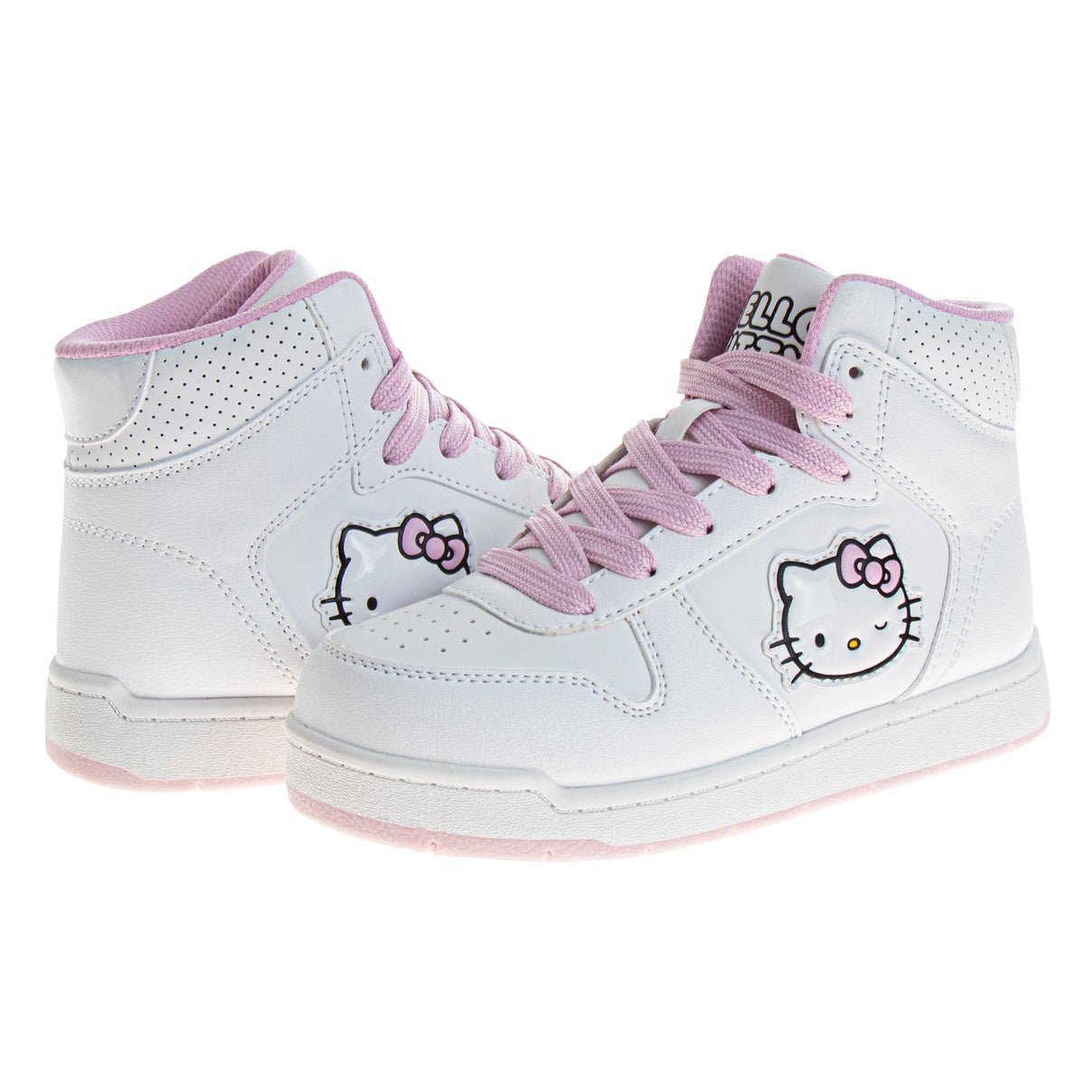  Josmo Sanrio Hello Kitty High-Top Toddler Girls Sneakers - Sneaker Ankle Hightops Lightweight Athletic Breathable Casual Shoes - 4 - Bonton