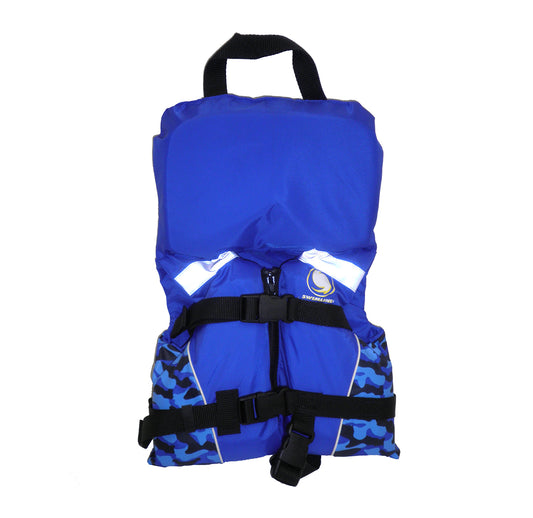 20" Blue Child Infant Life Jacket Vest With Handle - Up to 30lbs