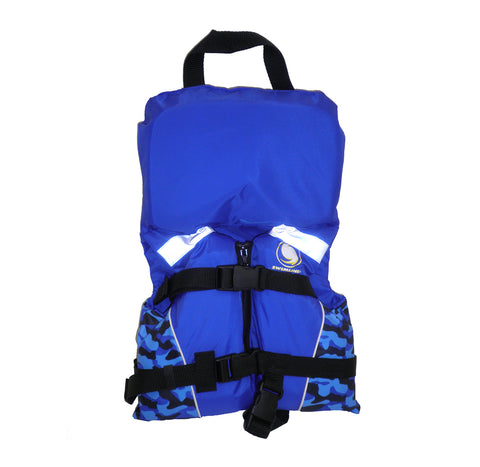 20" Blue Child Infant Life Jacket Vest With Handle - Up to 30lbs