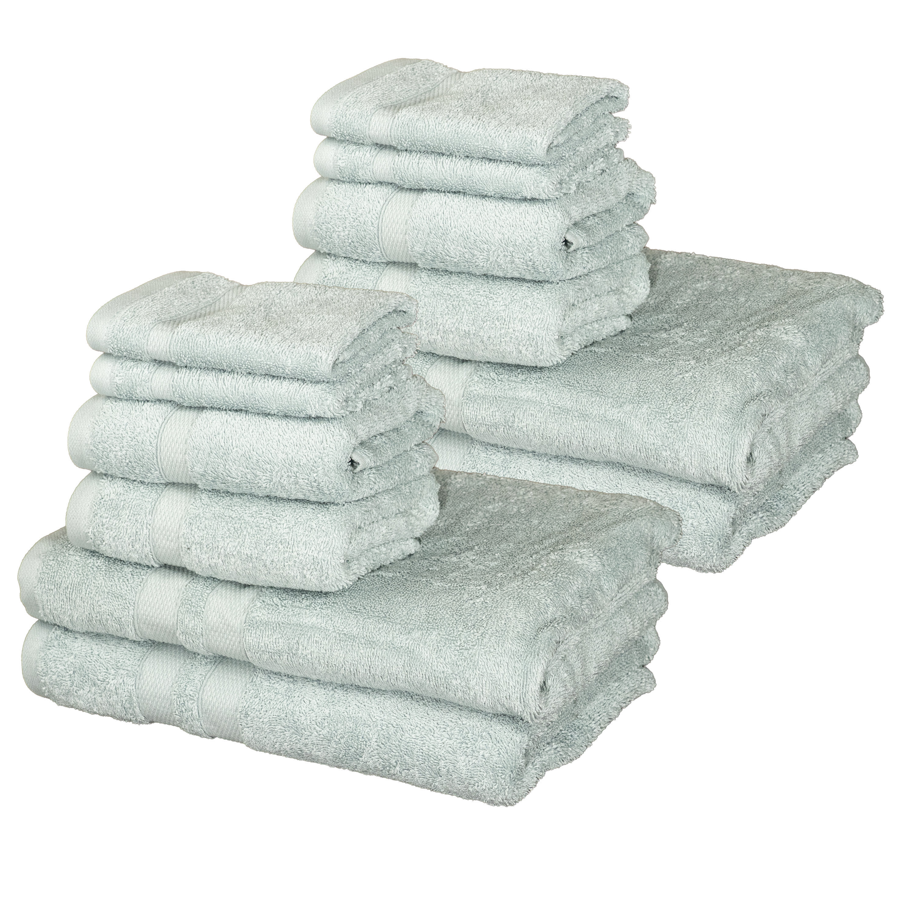  Bibb Home Bibb Home 6-Piece Luxury Combed Cotton Towel Set - Cream - Bonton