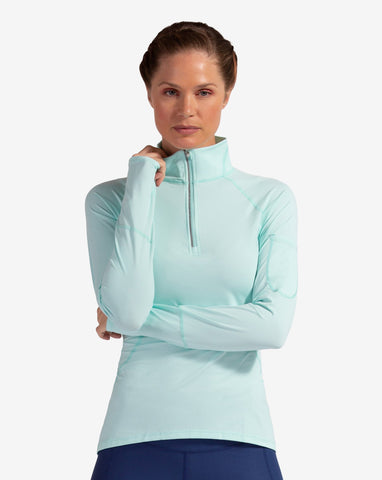 WOMEN'S MOCK ZIP TOP (3001)