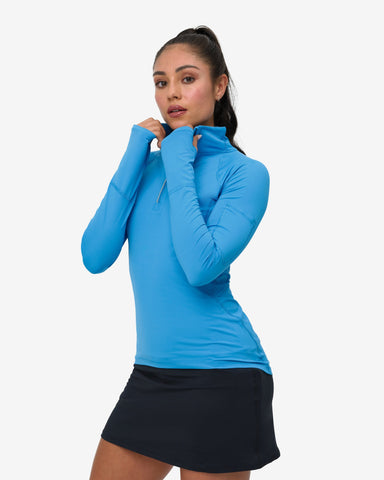 WOMEN'S MOCK ZIP TOP (3001)