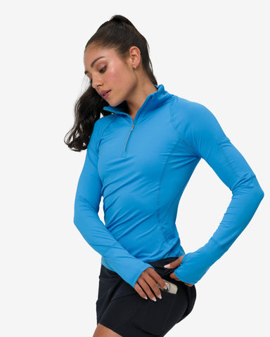 WOMEN'S MOCK ZIP TOP (3001)