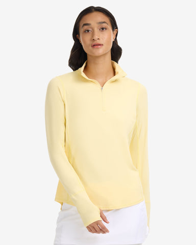 WOMEN'S RELAXED MOCK ZIP TOP (3002)