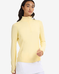 WOMEN'S RELAXED MOCK ZIP TOP (3002)
