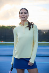 WOMEN'S RELAXED MOCK ZIP TOP (3002)
