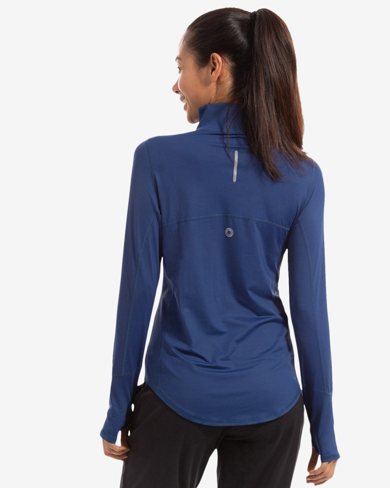  BloqUV WOMEN'S RELAXED MOCK ZIP TOP (3002) - Black - Bonton