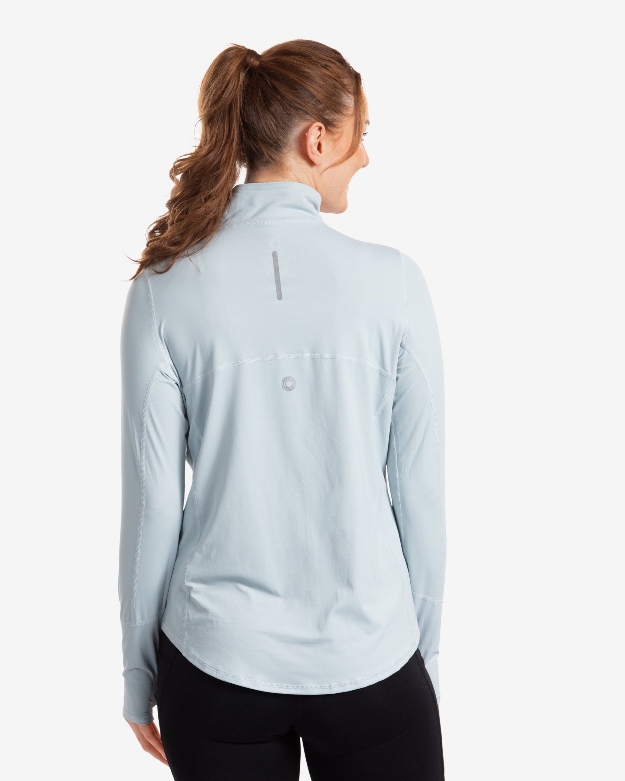  BloqUV WOMEN'S RELAXED MOCK ZIP TOP (3002) - Black - Bonton