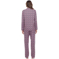 Women's Long Sleeve Heart Print Pajama Set