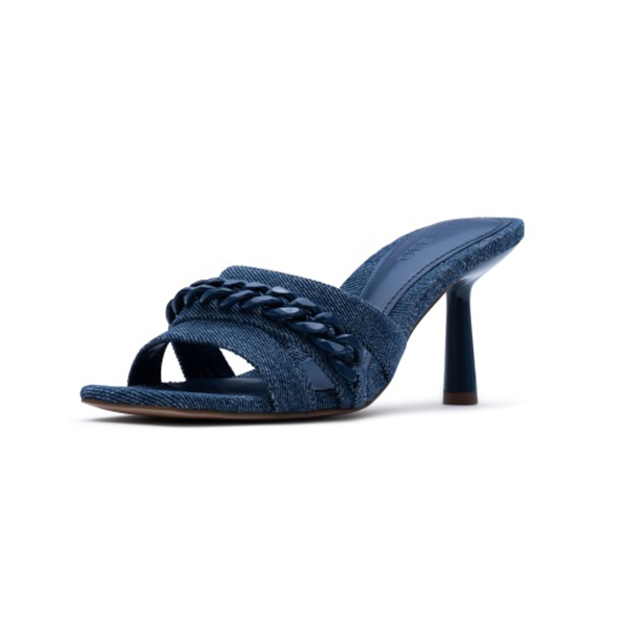  D'Amelio Kieryn Flat Sandal - Blue Jean - Bonton