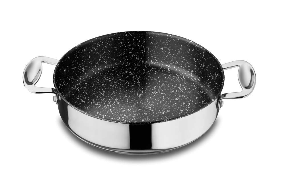  Mepra Glamour Stone SautÃ© Pan 2 Handles with Lid - Default Title - Bonton