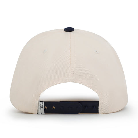 Vintage Havana Trucker Hat for Women & Men – Navy & Tan Adjustable Cap – Embroidered "The Water Club"