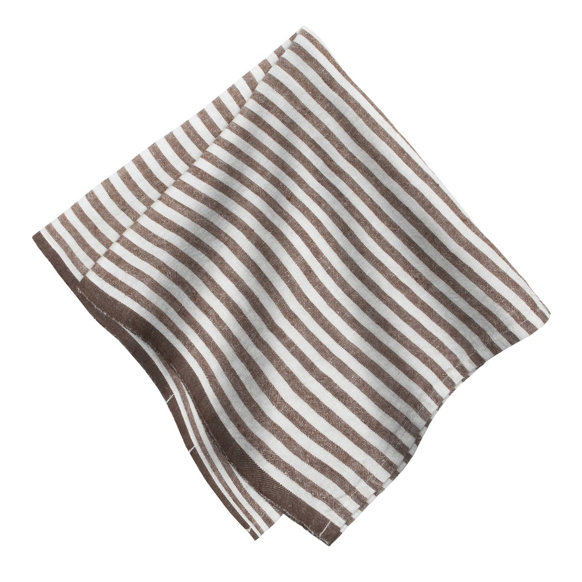  Caravan Ticking Stripe Napkin 20x20 - Set of 4 - Basil - Bonton