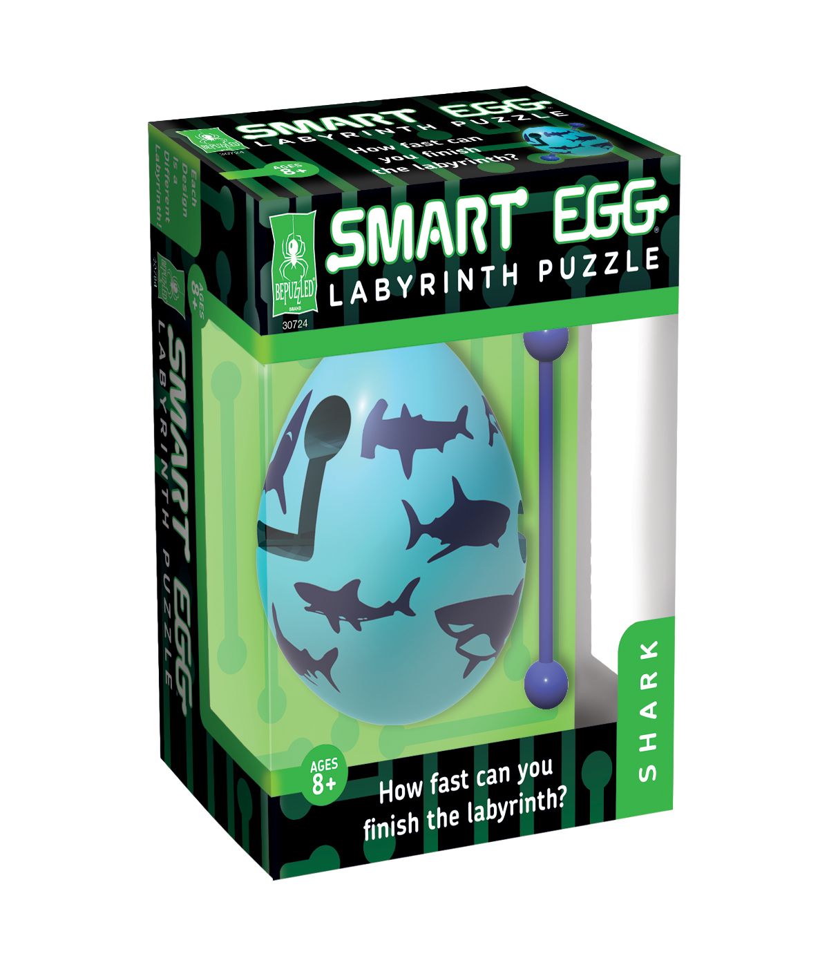  Smart Egg Labyrinth Puzzle - Shark Multi - Multi - Bonton