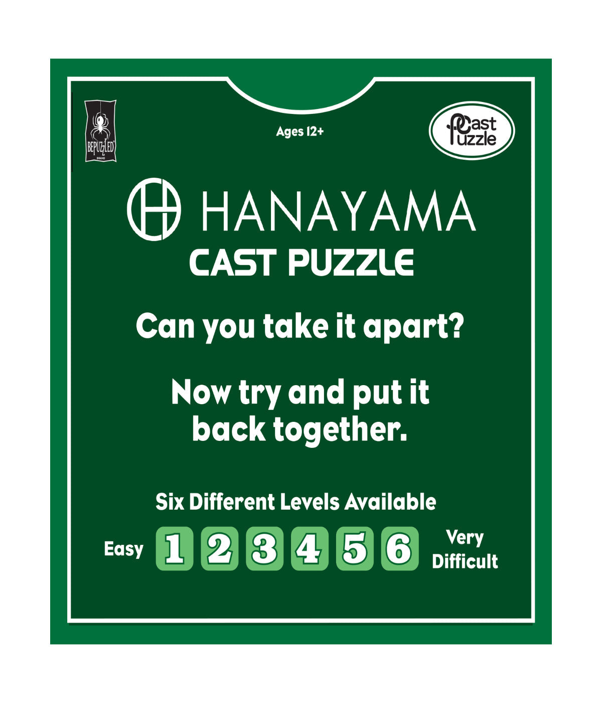  Hanayama Level 3 Cast Puzzle - Cross Multi - Multi - Bonton