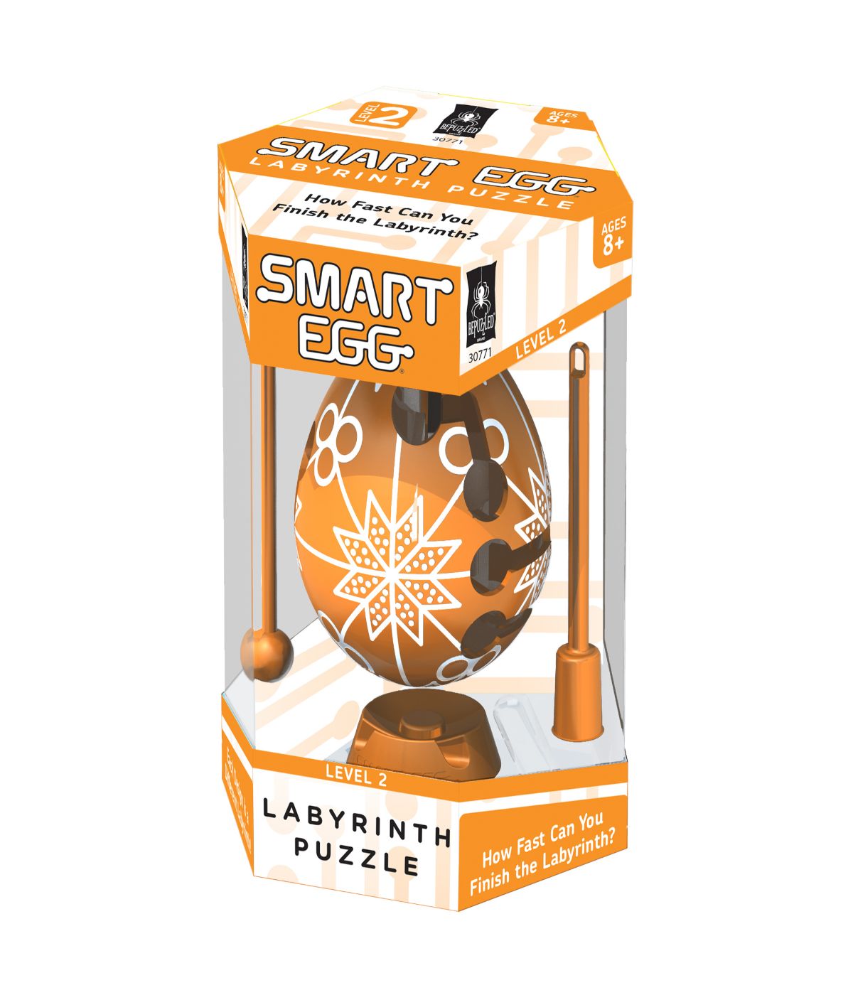  Smart Egg Labyrinth Puzzle - Color Collection Orange - Orange - Bonton