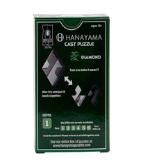 Hanayama Level 1 Cast Puzzle - Diamond Multi