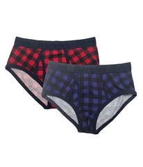 Cotton Brief and Buffalo Check (Pack of 2)