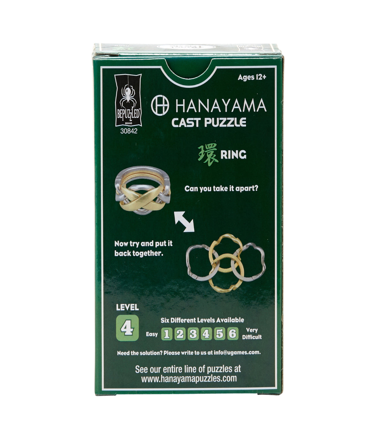 Hanayama Level 4 Cast Puzzle - Ring Multi