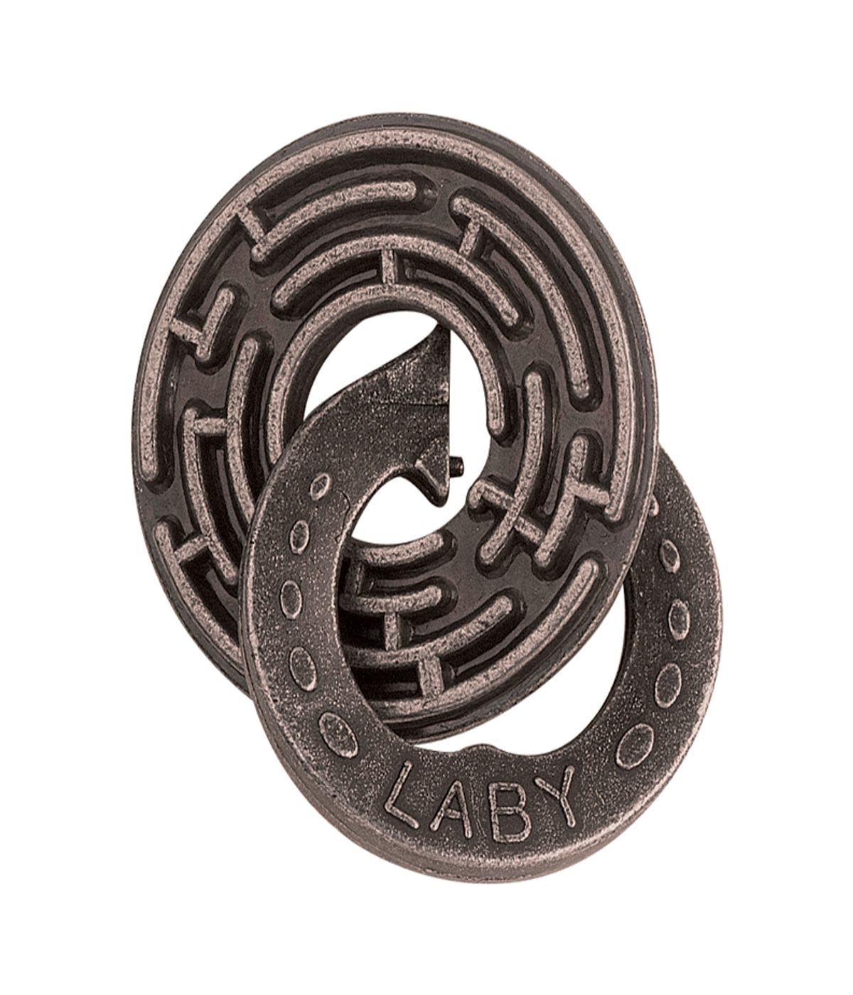  Hanayama Level 5 Cast Puzzle - Labyrinth Charcoal - Charcoal - Bonton