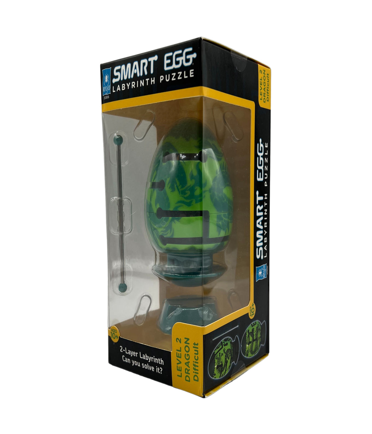  Smart Egg 2-Layer Labyrinth Puzzle -Dragon Green - Green - Bonton