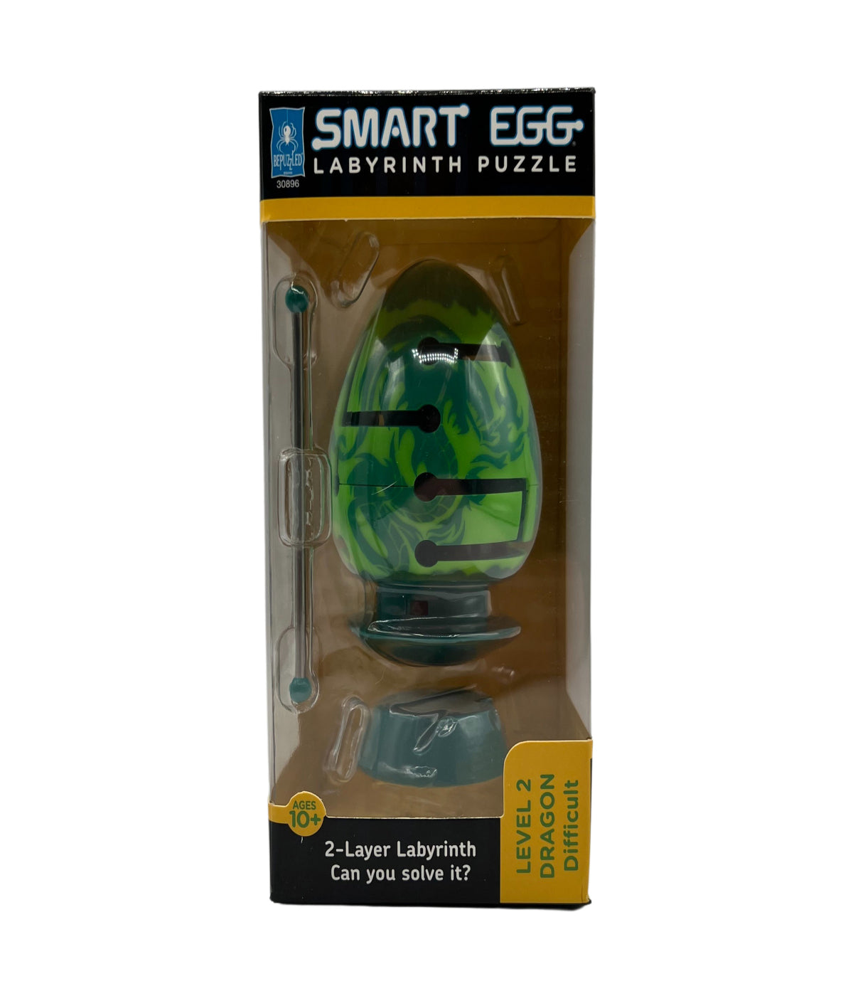  Smart Egg 2-Layer Labyrinth Puzzle -Dragon Green - Green - Bonton