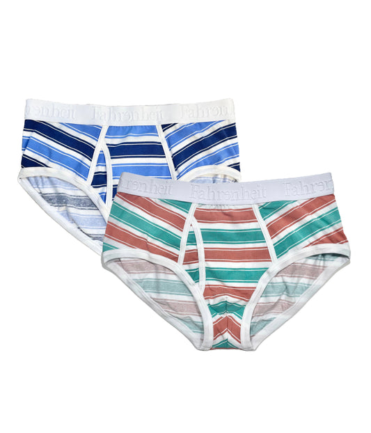 Cotton Brief and Stripe (Pack of 2)